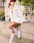 Chic Tennis Sweatshirt - White