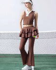 Woman walking in Rurrle Skirted Tennis Pants