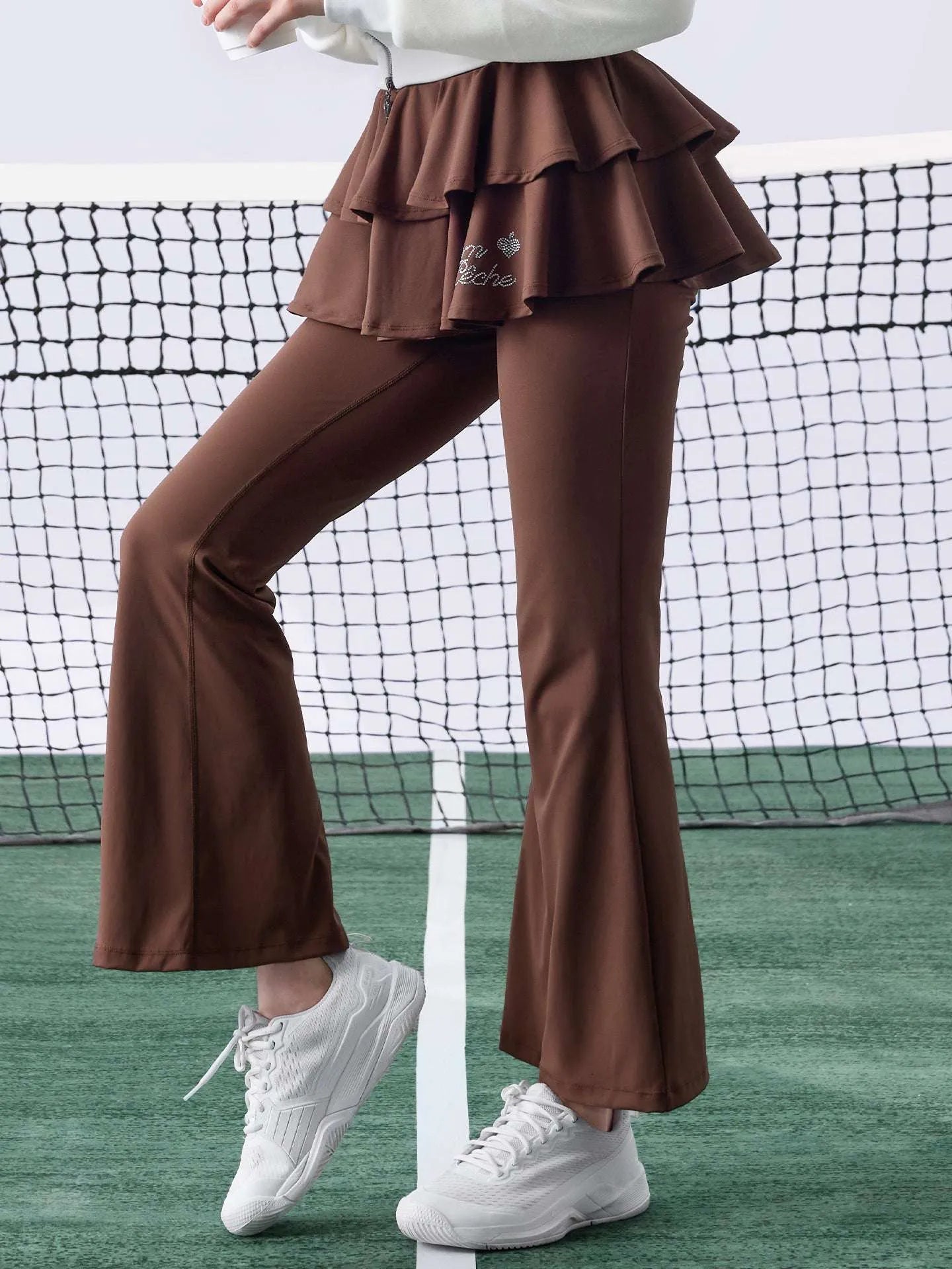 Ruffle Skirted Pants 