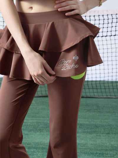 Skirted pants with pockets 