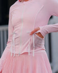 Contour Zip Jacket - Pink