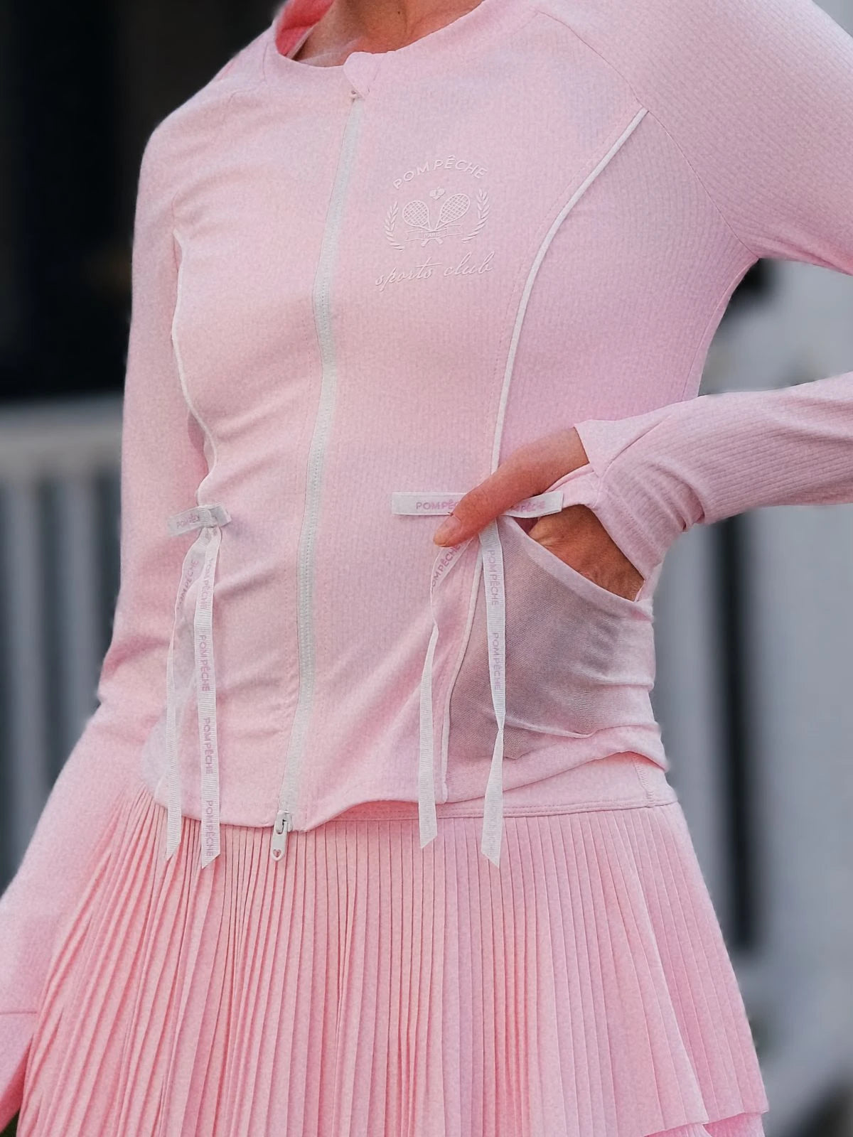 Contour Zip Jacket - Pink