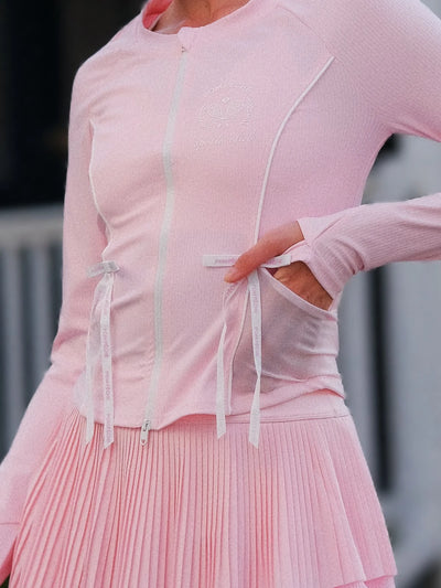 Contour Zip Jacket - Pink