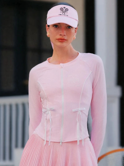 Contour Zip Jacket - Pink