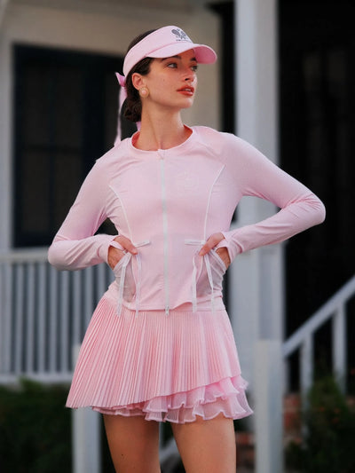 Contour Zip Jacket - Pink