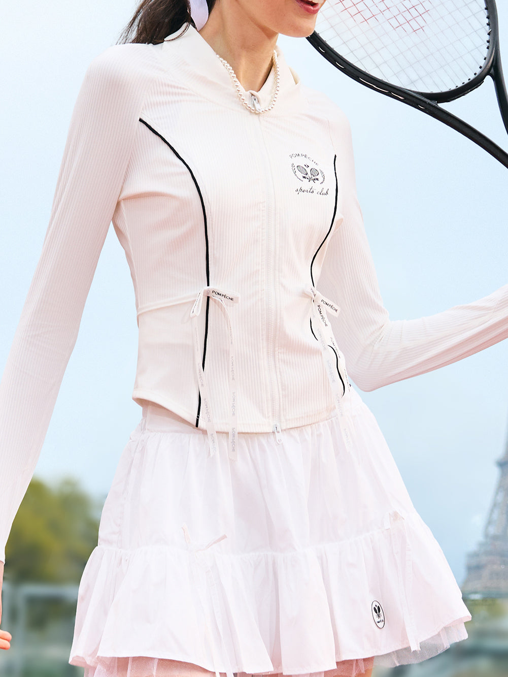 Contour Zip Jacket - White