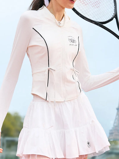 Contour Zip Jacket - White