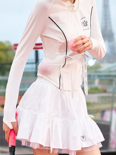 Contour Zip Jacket - White