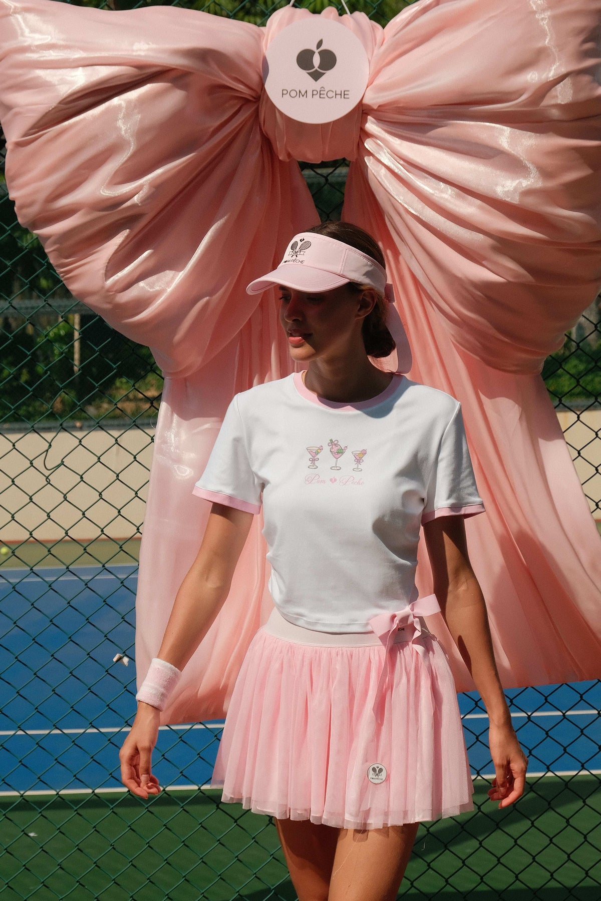 Pink Tulle Puff Tennis Skirt