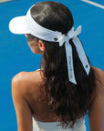 ARIA Bow Visor Cap - White