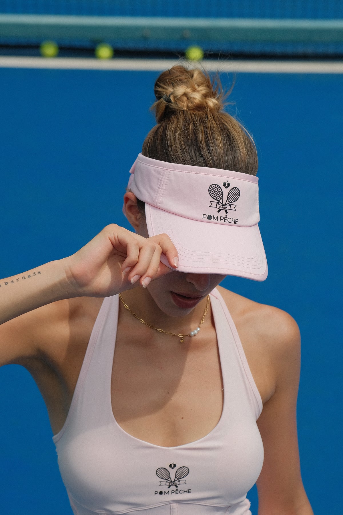ROSIE Pink Adjustable Visor Cap Hat