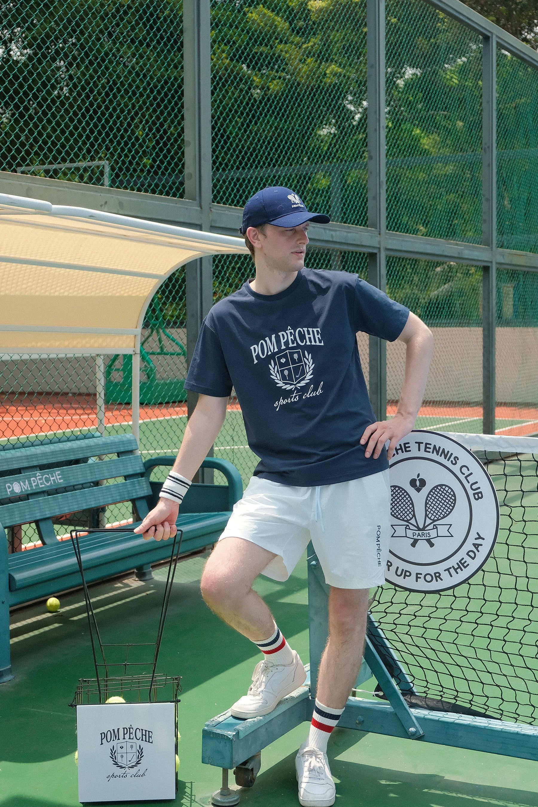 ANTONY Long T-shirt - Navy Blue