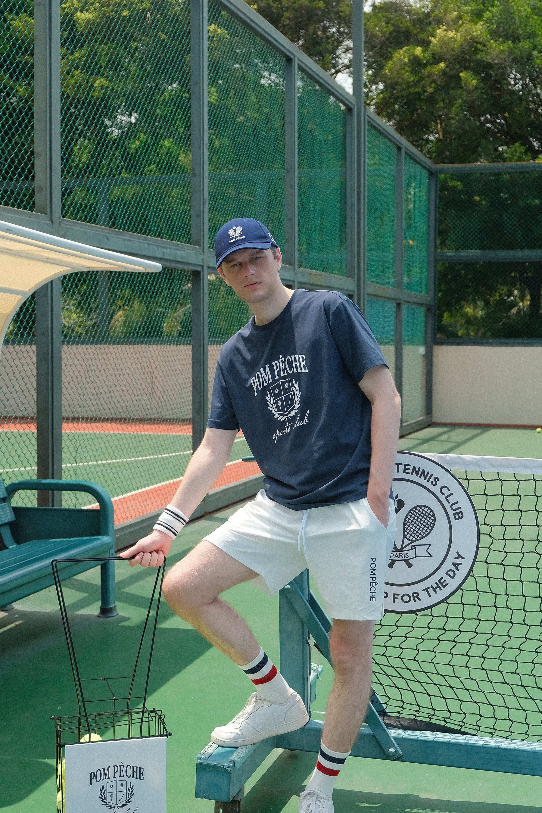 ANTONY Long T-shirt - Navy Blue