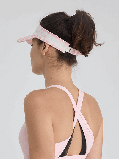 Diana Visor Cap - Pink Checkerboard