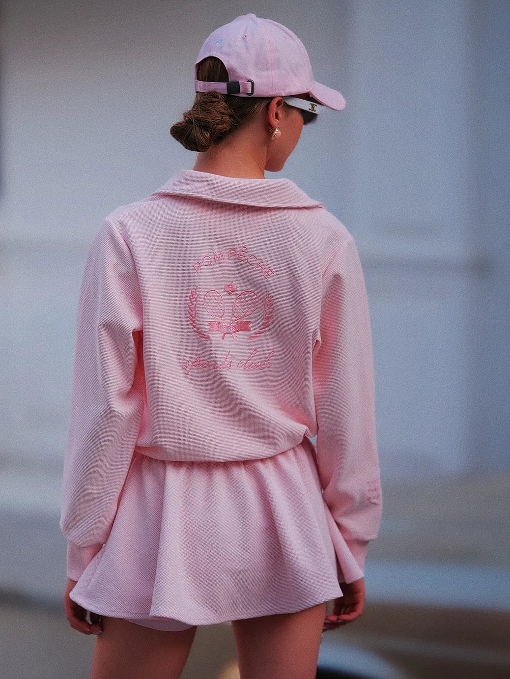 Flowy A-Line Tennis Skirt - Pink