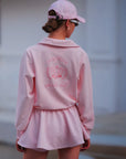 Flowy A-Line Tennis Skirt - Pink