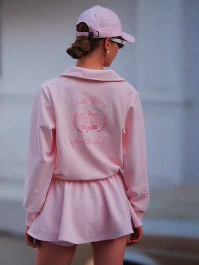 Flowy A-Line Tennis Skirt - Pink