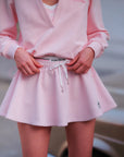 Flowy A-Line Tennis Skirt - Pink