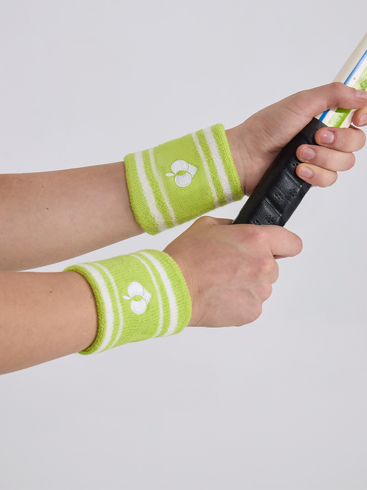 Neon Green Athletic Terry Wristband
