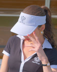 ARIA Bow Visor Cap - White