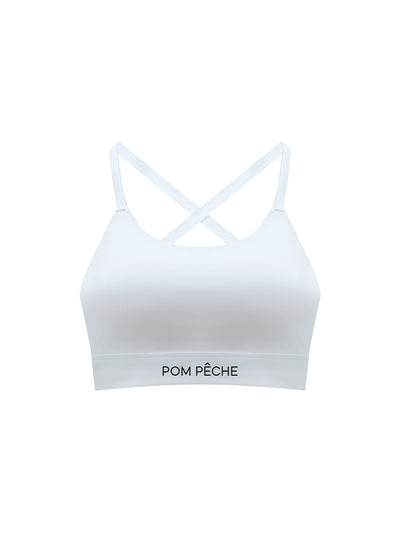 PEARL Cross-Back Active Tank Top - Paris White