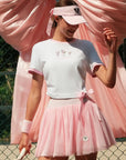 QUINTINA Bow T-shirt - Cherry Blossom Pink