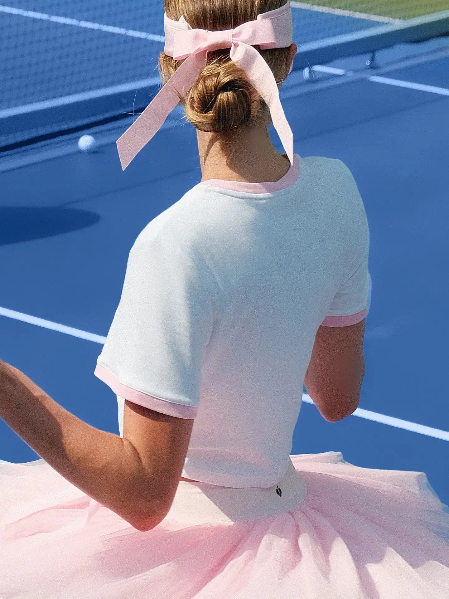 QUINTINA Bow T-shirt - Cherry Blossom Pink