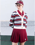 Woman wearing a cardigan