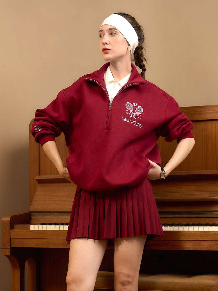 Rudo Unisex Burgundy Red Hoodie