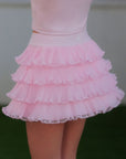 Ruffle Cake Skirt - Pink