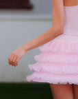 Ruffle Cake Skirt - Pink