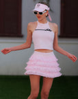 Ruffle Cake Skirt - Pink