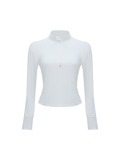 Samantha Cool Touch Mesh Sleeve Top - Paris White