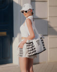 Short Pleated Tennis Skirt White - Asymmetrical Charm