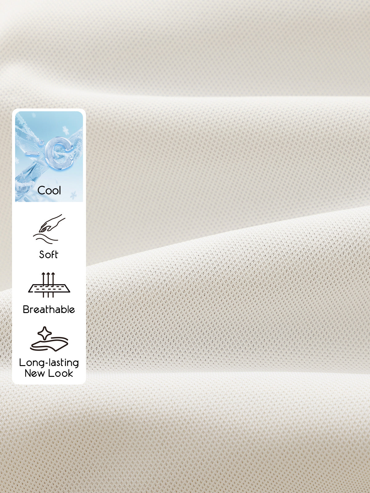 Tennis tops made of cool, breathable，soft and long-lasting new look fabric