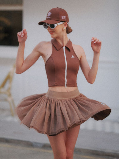 Spin™ Tutu Skirt - Coffee Brown