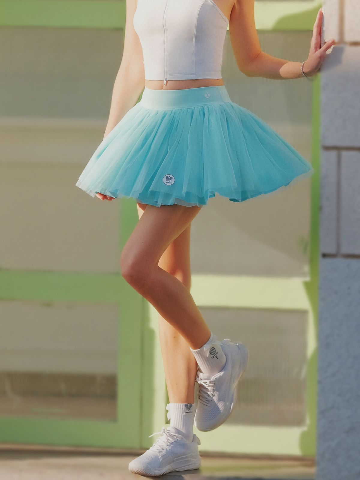Tulle Puff Tennis Skirt - Mint