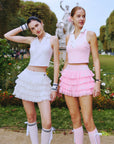 Ruffle Cake Skirt - Pink
