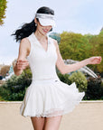 Spin™ Waltz Layered Tennis Skirt - White