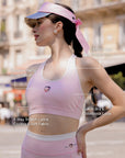 Betty Boop Mesh Back Tank Top Pink front detail, featuring Betty Boop logo, UPF 50+ sun protection, cooling stretch fabric, and comfortable tennis activewear design