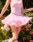 Betty Boop™ Pink Pleated Tennis Skirt Outfit – Women's Activewear Set for Outdoor Court & Garden Wear