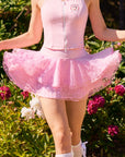 Betty Boop Spin™ Women's Tennis Skirt in Pink – Pleated Polka Dot Athletic Skirt for Court & Everyday Wear