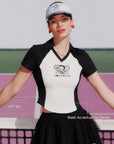 Betty Boop™ Tennis Top with UPF 50+ & Waist-Accentuating Design – Women's Athletic Top for Court Play