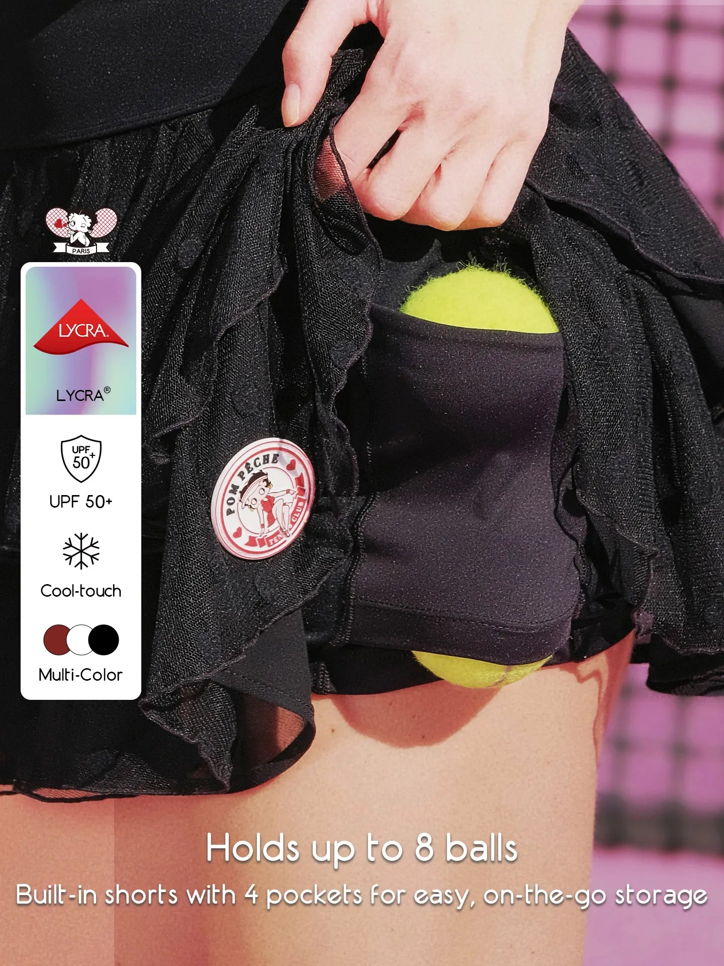 Betty Boop Cake Skirt - Paris Black