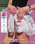Betty Boop Spin™ Heart Dot Lace Skirt – White/Black