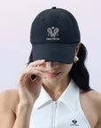 Black Soft Bow Tennis Cap