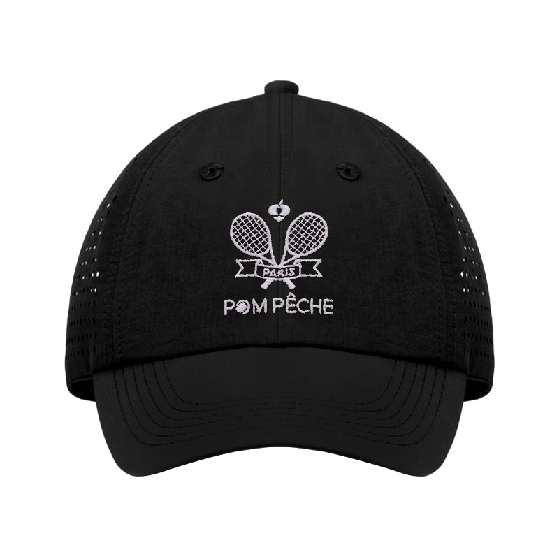 Black Soft Bow Tennis Cap