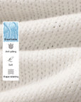 White polo fabric detail showing breathable soft anti-pilling and shape-retaining performance