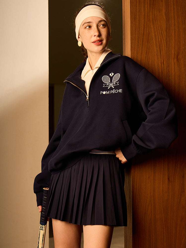 Nyssa Unisex Navy Blue Hoodie