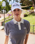 Paris Racquet Club cap front view with classic curved brim and structured crown